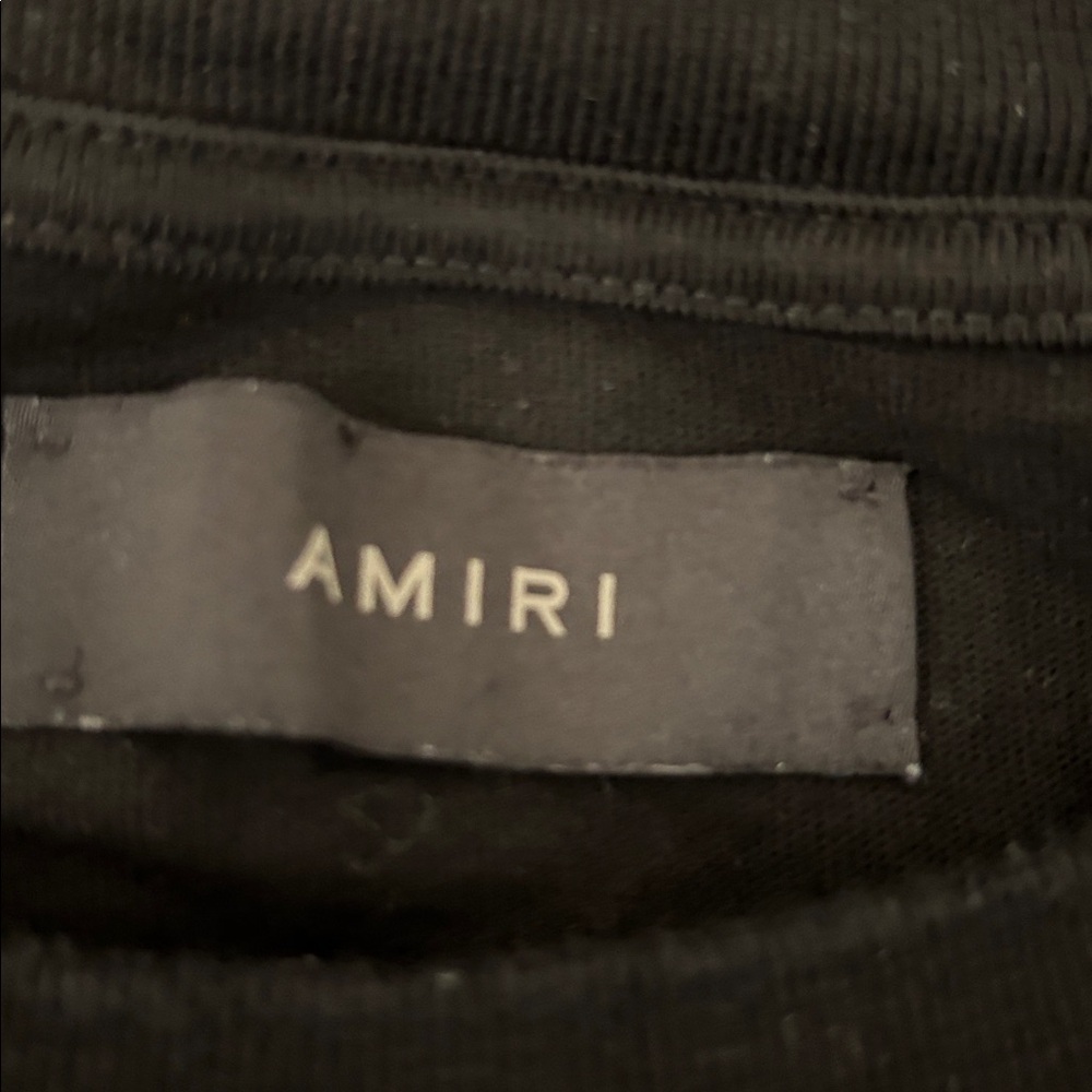 AMIRI Black Shirt with Light Blue Logo - Picture 8 of 10